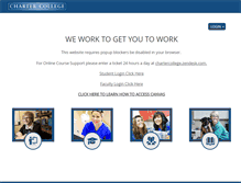 Tablet Screenshot of portal.chartercollege.edu
